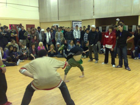 Breakdancing can draw huge crowds and is an amazing spectacle to see in Cardiff
